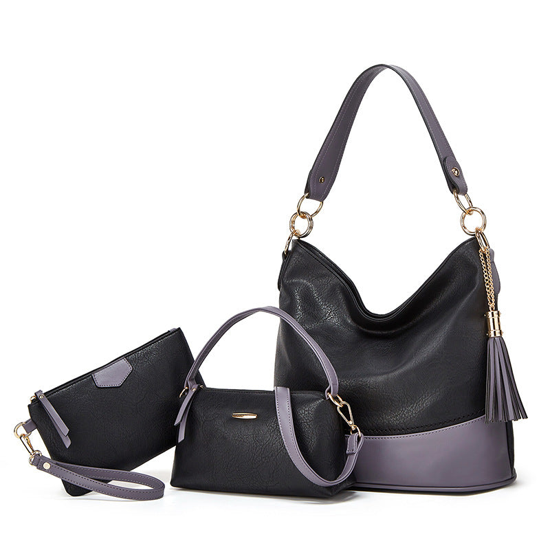 Wholesale PU Large Capacity Mother Bag Crossbody Bag Single Shoulder Bag Set